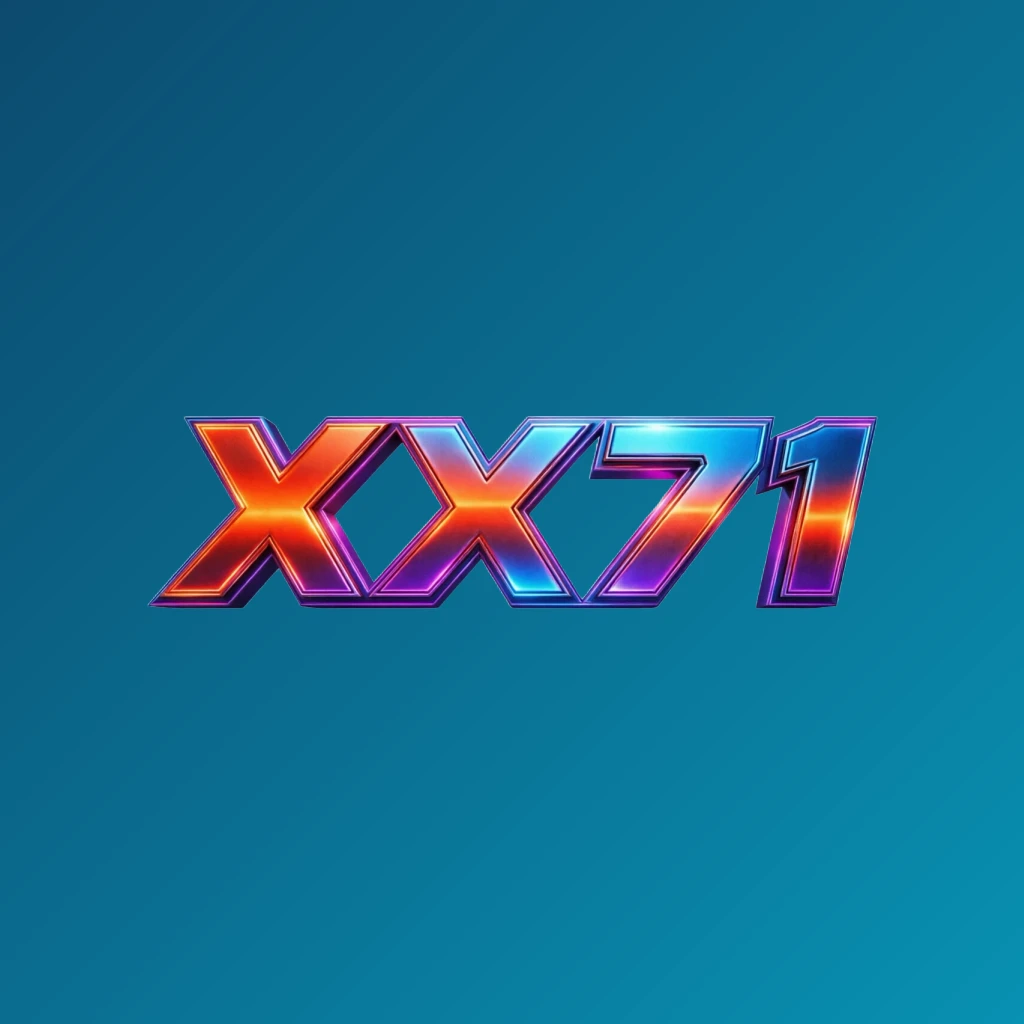 Bold 3D gaming logo with the text XX71 in energetic colors, featuring a modern esports-inspired horizontal rectangular wordmark design with a transparent background Bold 3D gaming logo with the text XX71 in energetic colors, featuring a modern esports-inspired horizontal rectangular wordmark design with a transparent background